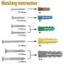 HongWay 370pcs Plastic Drywall Wall Anchors Kit with Screws, Includes 5 Different Size Anchors and Screws