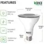 Sunco Lighting 4 Pack PAR30 LED Bulb, Dusk-to-Dawn Photocell Sensor, 11W=75W, 2700K Soft White, 850 LM, Waterproof, Auto On/Off Outdoor Security Spotlight - UL