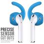 EarBuddyz 2.0 Ear Hooks and Covers Accessories Compatible with Apple AirPods 1 & 2 or EarPods Headphones/Earphones/Earbuds (3 Pairs) (Sky Blue)