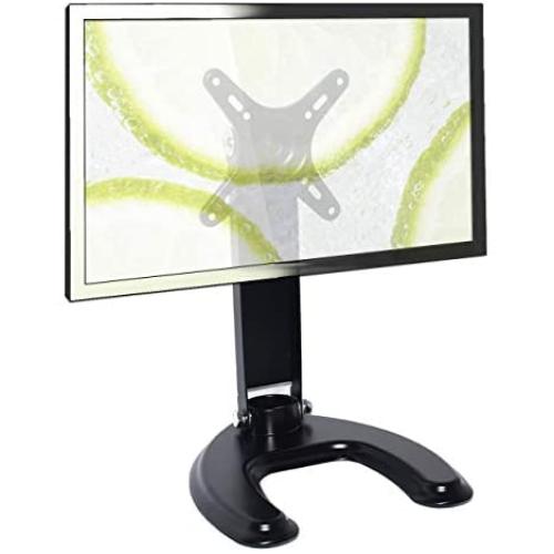 Monitor Stand, TV Desktop Flat Suitable for Most 10-27'' Screens, Fixed Height 12'' Computer Monitor Stand, Easy Tilt Design,Plane Rotation 360 °, Max VESA 100x100