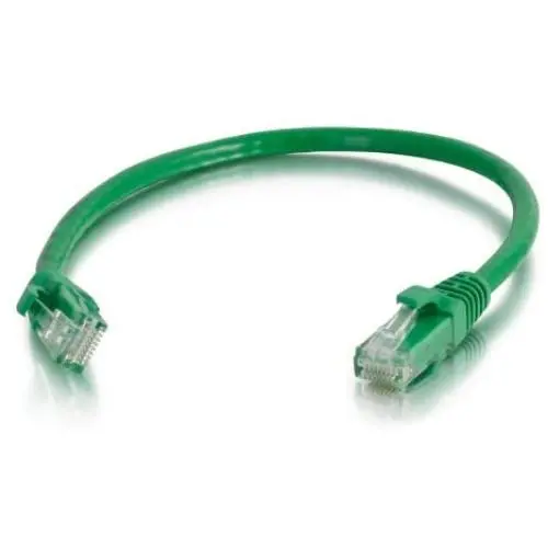 C2G/Cables to Go 24229 Cat5e Snagless Unshielded (UTP) Network Patch Cable, Green (1 Foot/0.30 Meters)