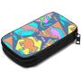 Hxuedan Colorful Dinosaur The Data Cable Storage Bag is A Portable and Independent Design SuitableVFor Travelers to Place The Data Cable, Earphone and Electronic Product Data Cable Storage Bag