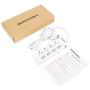 ROOTOMA Power Strip Surge Protector with Individual Switches,6ft Extension Cord with Switch on/Off,ETL Certified,125V/15A Mountable for Aquarium Home Office Garage