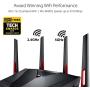 ASUS AC3100 WiFi Gaming Router (RT-AC88U) - Dual Band Gigabit Wireless Router, WTFast Game Accelerator, Gaming & Streaming, AiMesh Compatible, Free Lifetime Internet Security, Adaptive QoS, MU-MIMO