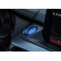 iJDMTOY 2pc Set Blue Aluminum Keyless Engine Push Start Button & Surrounding Decoration Ring Compatible With Mazda 3 6 CX-3 CX-5 CX-9 MX-5 w/Push Start Engine Feature