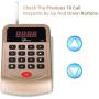 Grass V8801 Wireless Calling System Pager Restaurant System Long Range Small Size Two Way Charge Support 998 Channel with 10 Coaster Pagers