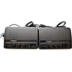 Intercom Central GROUND wire Power-line 3 CHANNELS Intercom System, Two Stations Set.