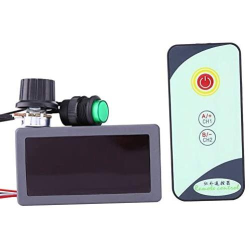 WSDMAVIS 1 Pcs DC Motor Speed Controller Regulator DC 6-30V PWM Speed Controller 12V/24V LED Display with IR Remote