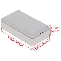 Fielect 12pcs Electronic Junction Box ABS Plastic Junction Project Box Enclosure Circuit Board Small Box 48x27x14mm White