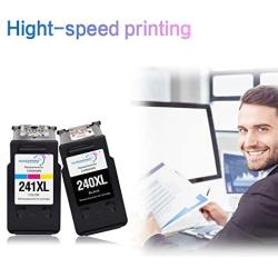 QUEENPRINT Remanufactured Ink Cartridge Replacement for Canon PG-240XL CL-241XL 240 XL 241 XL for Pixma MG3620 TS5120 MG2120 MG3520 MX452 MX512 MX532 MX472 High Capacity Ink (1 Black, 1 Tri-Color)