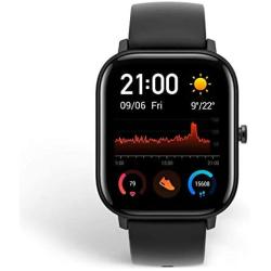Amazfit GTS Fitness Smartwatch with Heart Rate Monitor, 14-Day Battery Life, Music Control, 1.65'' Display, Sleep and Swim Tracking, GPS, Water Resistant, Smart Notifications, Obsidian Black