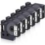 OfficeWorld 6-Pack Compatible Dymo D1 Label Tape 45013 S0720530 Black on White 1/2 Inch x 23 Feet for DYMO LabelManager 160 280 210D 360D 420P Wireless PnP 220P 260P 450D 500TS 450DUO Label Maker