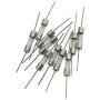 Tegg 10pcs 5x20mm Glass Cartridge Axial Lead Fuse Resistor Insurance Tube Fusible Cutout with Lead Wire 15AMP