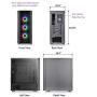 Thermaltake V250 Motherboard Sync ARGB ATX Mid-Tower Chassis with 3 120mm 5V Addressable RGB Fan + 1 Black 120mm Rear Fan Pre-Installed CA-1Q5-00M1WN-00