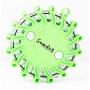 SAMDO Rechargeable Car Safety Light 16 LED Beacon Magnetic Emergency Strobe Flashing Warning Light (USB,Wall,Car Charger) (Green)