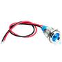 Gasher 110V/24V/12V 20mA Energy Saving Indicator Light Mounting Hole Size 12mm(1/2 inch) Green Yellow Red Blue White 5 Pcs
