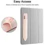 ESR Pencil Holder Compatible with Pencil (1st and 2nd Gen), Elastic Pocket [Stylus Pens Protected and Safe] Pouch Adhesive Sleeve Attached to Case for Stylus Pens - Rose Gold
