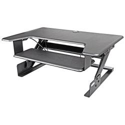 Kantek Sit to Stand Desktop Riser, Black (STS900)