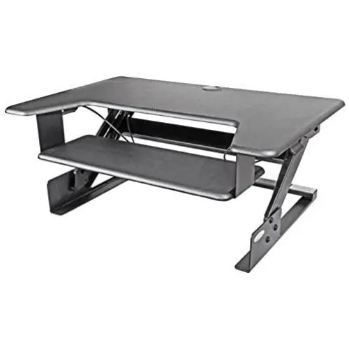 Kantek Sit to Stand Desktop Riser, Black (STS900)