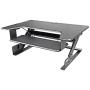 Kantek Sit to Stand Desktop Riser, Black (STS900)