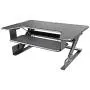 Kantek Sit to Stand Desktop Riser, Black (STS900)