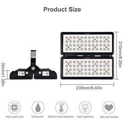 Viugreum 10 Pack 100W LED Flood Lights Outdoor, 10000 Lumen, Daylight White 6000K 60° Beam Angle LED Spot Light, IP67 Waterproof Security Floodlight Work Lights Long Distance Lighting