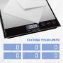 Amiloe Digital Postal Scale, 20kg/0.1oz Shipping Scale, Letter Scale, Large Scale with Stainless Steel, 2 AAA Batteries Include