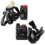 DIYARTS 7/8'' 22mm Motorcycle Switch Motorbike Handlebar Horn Button Turn Signal Fog Lamp Light Electric Start Controller Headlight Taillight Switches On/Off