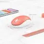 seenda Wireless Mouse, 2.4G Noiseless Mouse with USB Receiver Portable Computer Mice for PC, Laptop and Other Windows Devices - Orange & White