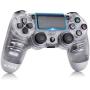 Game Controller for PS4,Wireless Controller for Playstation 4 with Dual Vibration Game Joystick (White)