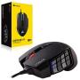 Corsair Scimitar RGB Elite, MOBA/MMO Gaming Mouse, Black, Backlit RGB LED, 18000 DPI, Optical