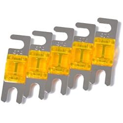 WINOMO 5Pcs Mini ANL Fuses 40A Car Audio Power Wire Boat Auto Electronics Fuse (Orange)