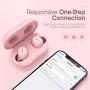 Wireless Earbuds, Mpow M12 Bluetooth Earbuds, Wireless Charging & USB-C Charging Case Bluetooth Headphones Wireless Earphones w/Mic, Bass Sound/IPX8 Waterproof/Touch Control/25 Hrs/Dual Modes, Pink