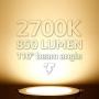 TORCHSTAR Basic Series 8-Pack 12W 6 Inch Low Profile Ultra-Thin Recessed Ceiling Light with Junction Box, 2700K Soft White, Dimmable Can-Killer Downlight, 850lm 100W Eqv. ETL and Energy Star