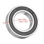 Rubber Sealed Bearings, 4Pcs 15267-2RS Deep Groove Ball Bearing 15x26x7 mm for Machine Tool, Electronic Equipment, etc