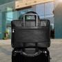Polare Napa Leather 17 Briefcase Laptop Business Messenger Bag For Men Fits 17.3 Laptop
