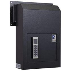 Protex WSS-159E II Through The Door Drop Box with Electronic Lock, Black