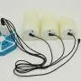 CVHOMEDECO. Flameless Candles Electronic Rechargeable Battery Extra Bright Ivory Dripping Real Wax Pillars LED Flickering Pillar Candle with 10-Key Remote Control, 3 PCS in Set