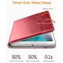 DTTO iPad Mini 4 Case, Premium Leather Folio Stand Cover Case with Multi-Angle Viewing and Auto Wake-Sleep Function, Front Pocket for Apple iPad Mini 4 - Red