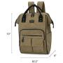 Laptop Backpack for Women Men 15.6 Inch Casual Daypack Water Resistant Travel Backpacks School Business Bag Rucksack (Army Green)