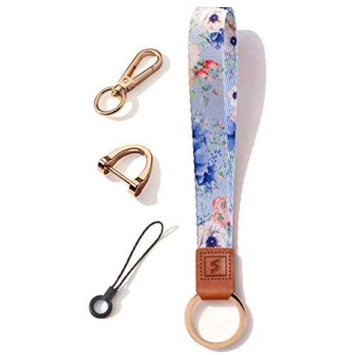 SENLLY Hand Wrist Lanyard Wristlet Strap with 3 Multifunction Accessories, for Keys, Cell Mobile Phone, Key Chain, Id Badge, Card Holder, etc