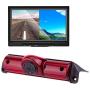Misayaee Car Third Roof top Mount Brake lamp Camera Brake Light Rear View Backup Camera +7.0 inch TFT Monitor Display Kit for Transporter Express/Savana 2003-2018/Explorer Vans/Express Kit