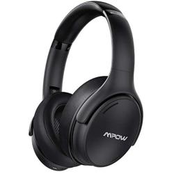 Mpow H19 IPO Active Noise Cancelling Headphones, Bluetooth 5.0 Headphones with Deep Bass, Fast Charge, 35H Playtime, Lightweight Headset, CVC 8.0 Mic for Home Office, Online Study, Travel