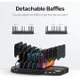 Unitek USB Charging Station, 10 USB Fast Ports Charge Docking Station and Adjustable Dividers, Multi Device Charger Organizer Compatible with iPad, iPhone, Tablet and Cell Phone