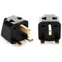 OREI 2 in 1 USA to UK/Hong Kong Adapter Plug (Type G) - 2 Pack, Black