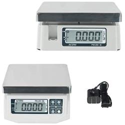 VisionTechShop ACOM PW-200 Digital Portion Control Scale, Dual Display, Lb/Oz/Kg/g Switchable, Low Profile Design, 15lb Capacity, 0.005lb Readability, NTEP Legal for Trade