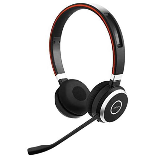 Jabra Evolve 65 MS Wireless Headset, Stereo – Includes Link 370 USB Adapter – Bluetooth Headset with Industry-Leading Wireless Performance, Advanced Noise-Cancelling Microphone, All Day Battery