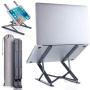 Homelux Theory Portable Laptop Stand Double Layer 6+9 Levels Adjustable Ergonomic Portable Aluminum Laptop Desk, Lightweight Foldable Laptop Stand for MacBook Air Pro,Dell,HP,Acer & More up to 15.6”