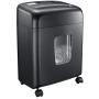 Bonsaii Paper Shredder, 8-Sheet Micro Cut Credit Card Shredder for Home Office with 4 Gallons Pull-Out Basket and 4 Casters, Black