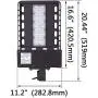 1000LED LED Shoebox Pole Light, 100W (300W Eq.) 11,000Lm, Daylight White 5000K, AC110-277V, LED Parking Lot Light, Street Light, Area Light, Waterproof IP66